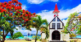 L’église au toit rouge de Cap Malheureux