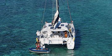 Mauritius catamaran trip flat island