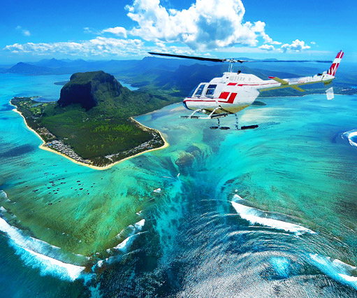 Vol en Hélicoptère et Hydravion et Saut en Tandem à l'Ile Maurice