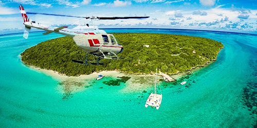 Survol de la Côte & Ilots de L'île Maurice en Hélicoptère