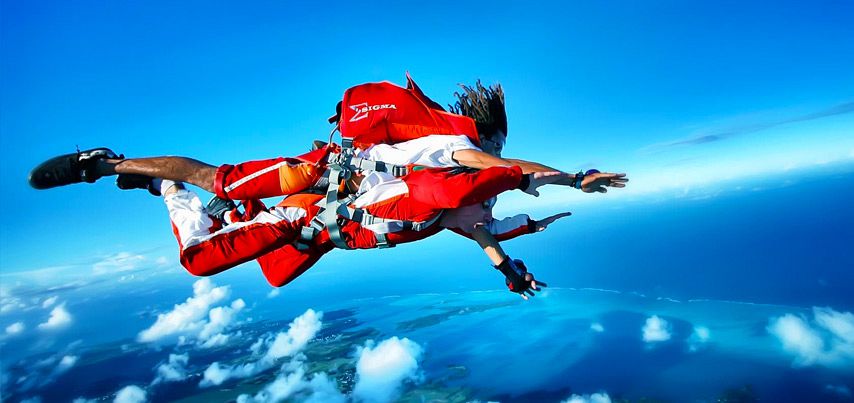 Skydiving in Mauritius