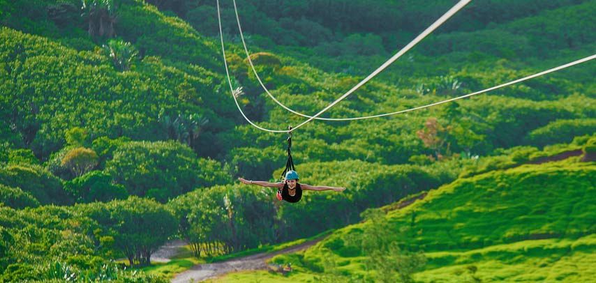 Ziplining in Mauritius